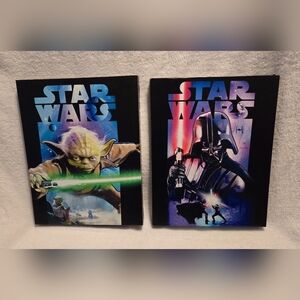 2 Pc Star Wars Canvas Prints Home Decor (14"x11"x1")